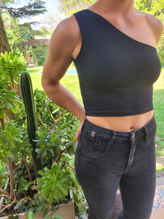 Crop top Asimétrico