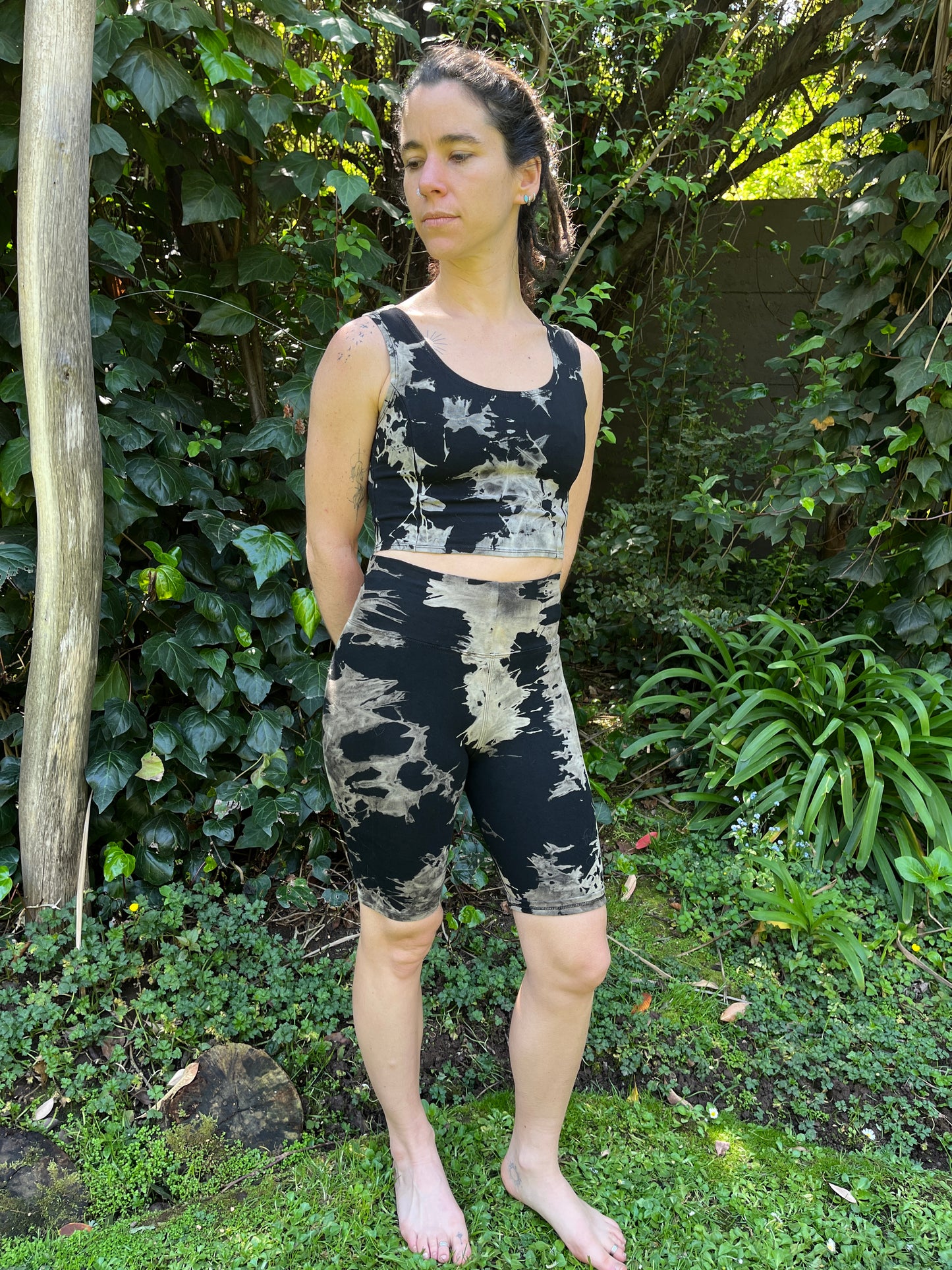 Conjuntos biker + crop top