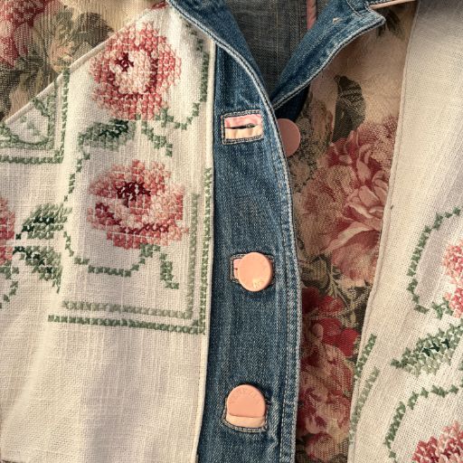 Chaqueta denim upcycled