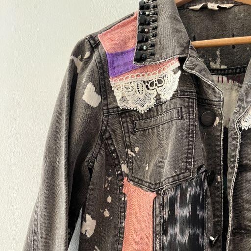 Chaqueta denim upcycled